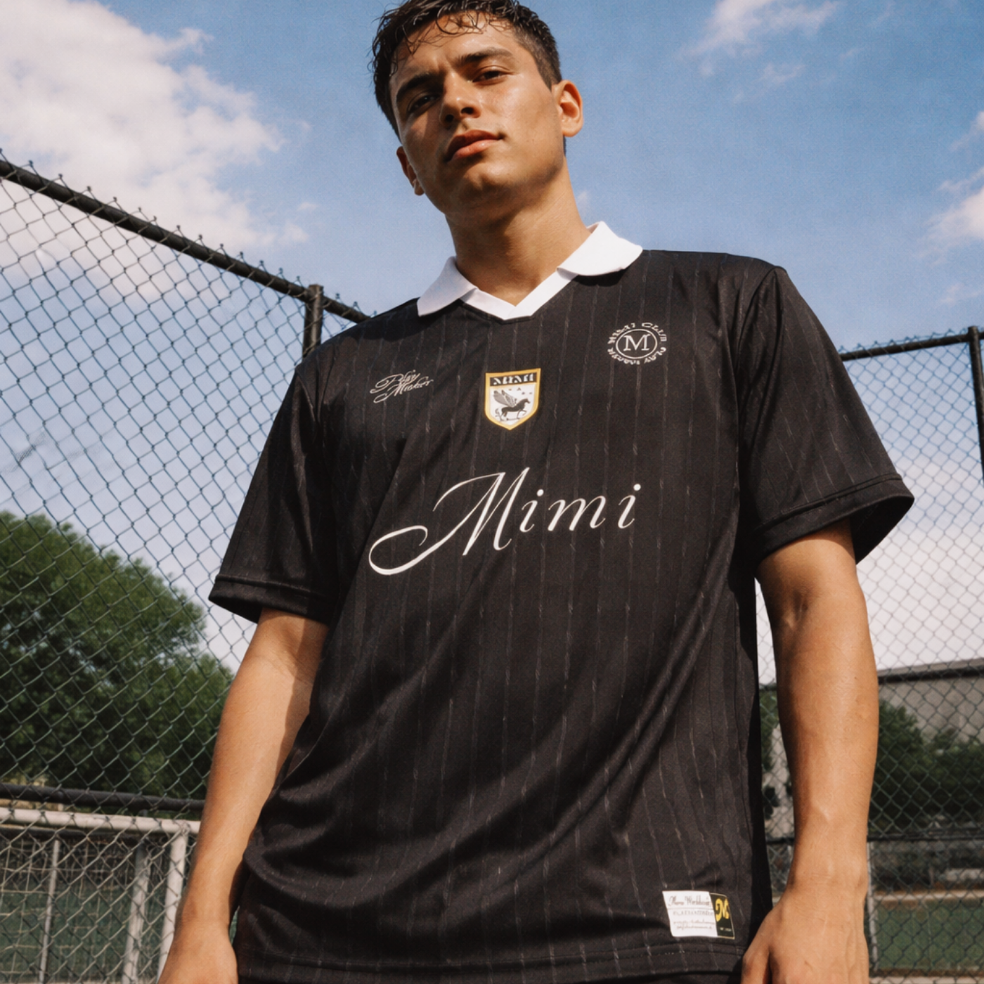 Black "Pegasus" Polo Jersey